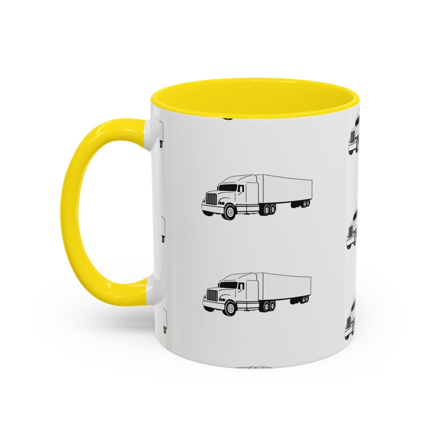Semi Truck 2-Tone Coffee Mug