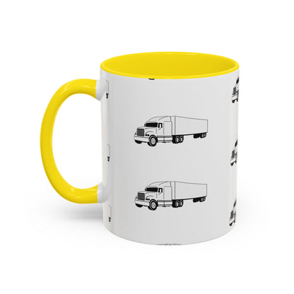 Semi Truck 2-Tone Coffee Mug