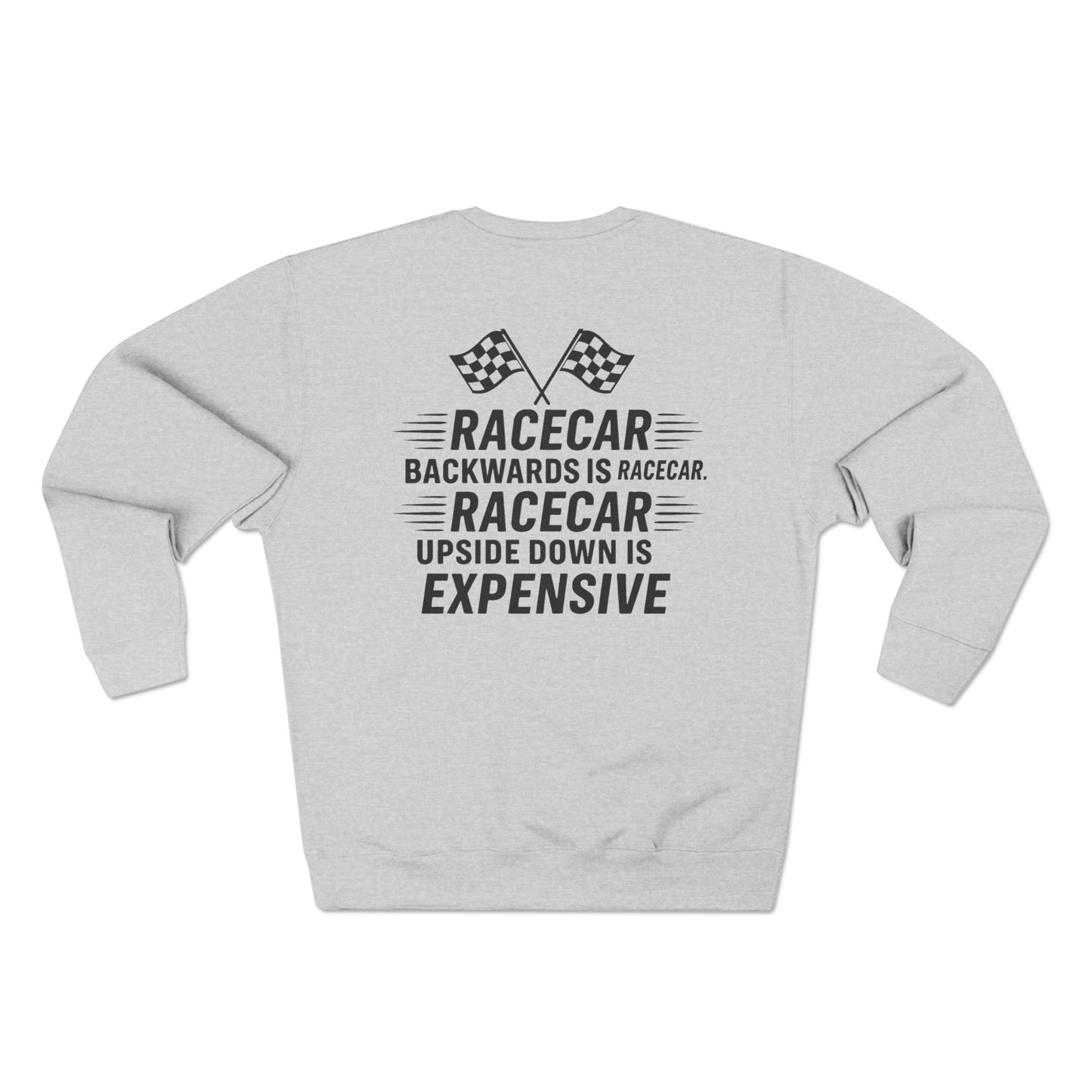 Racecar Backwards Unisex Crewneck Sweatshirt