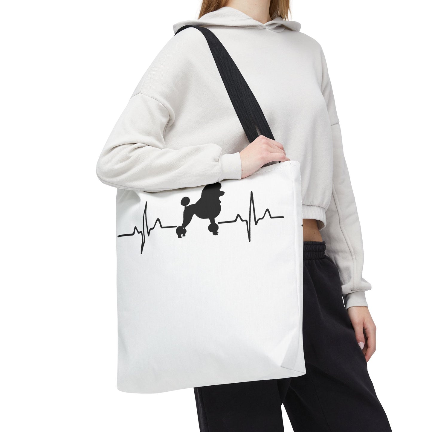 My Heart Beats For Poodles Tote Bag