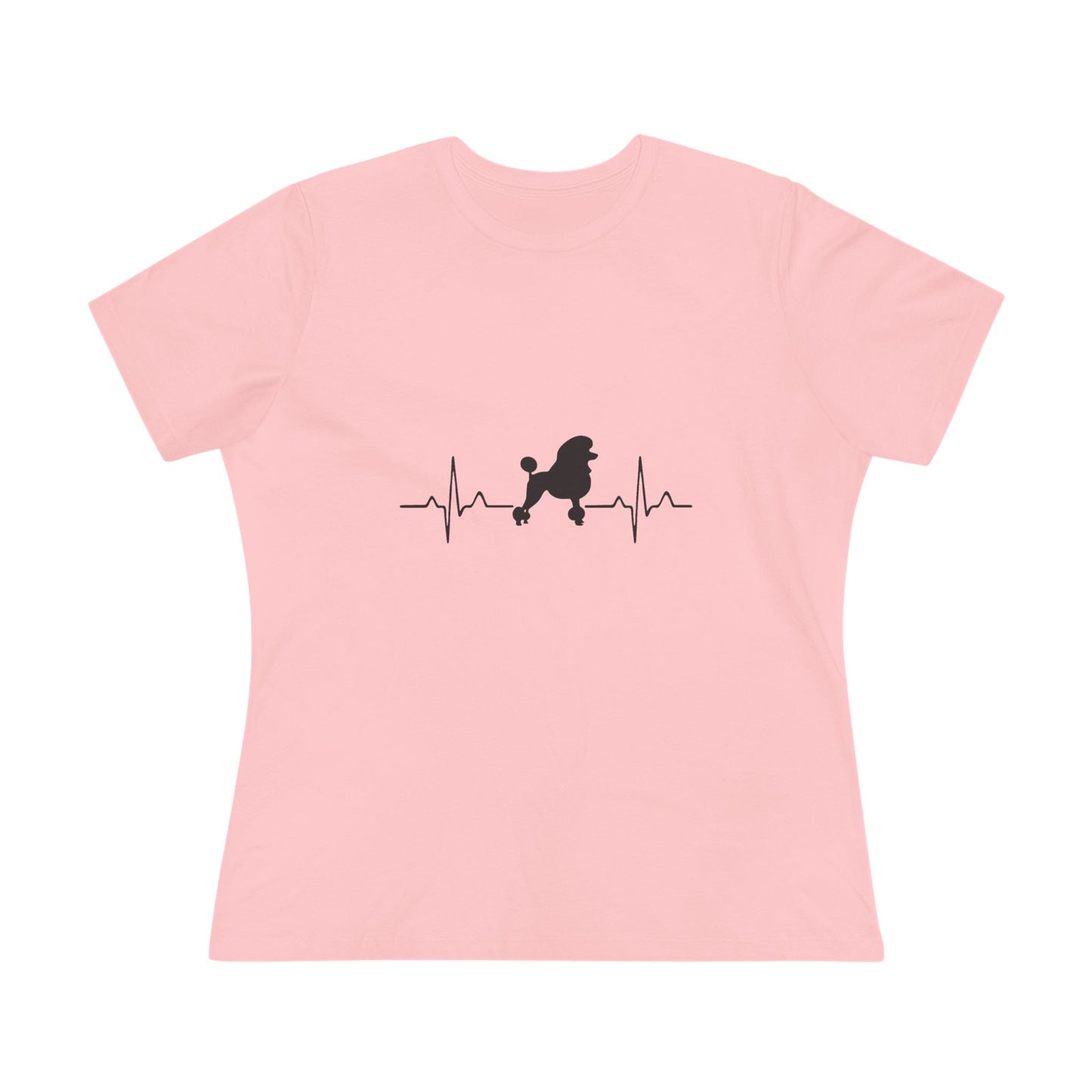 My Heart Beats For Poodles Women's Short Sleeve Crewneck Tee
