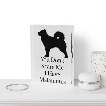 You Don't Scare Me Acrylic Photo Block