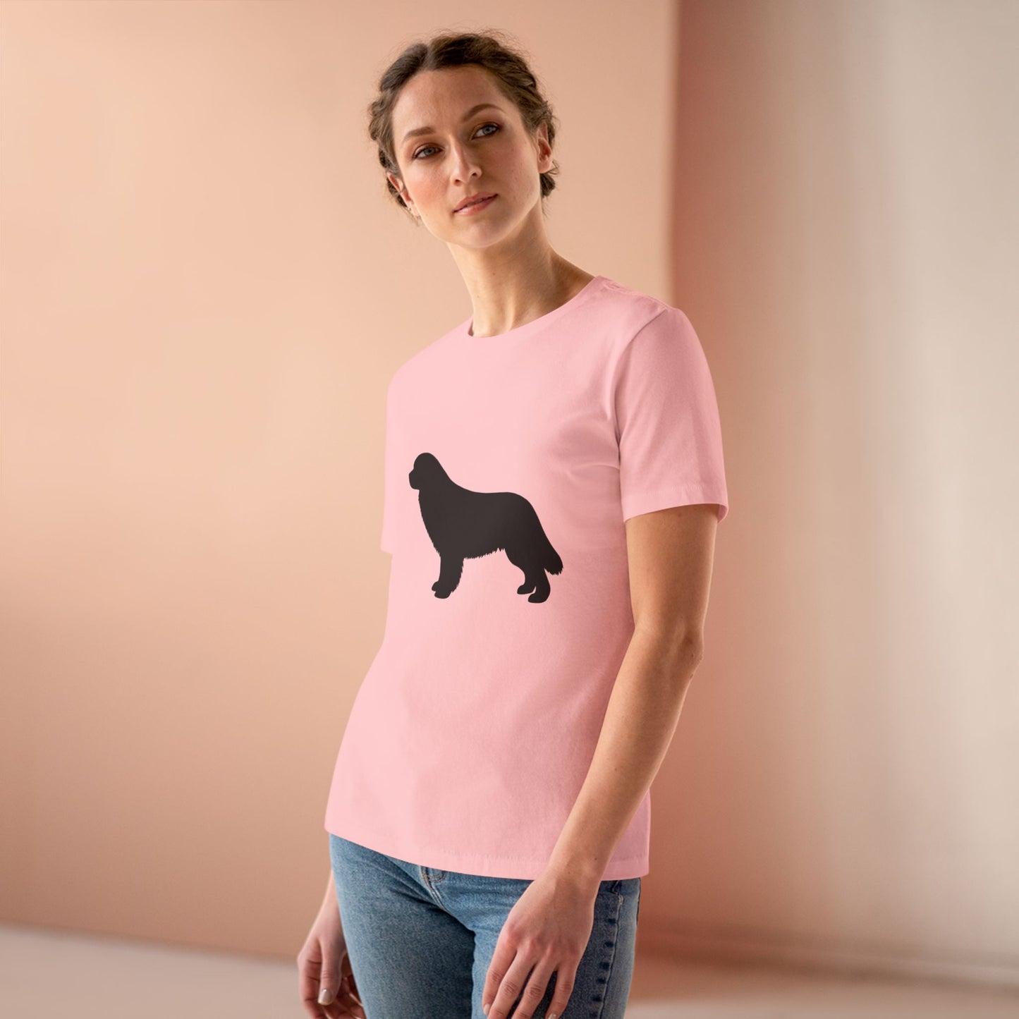 Newfie Silhouette Women's Short Sleeve Crewneck Tee