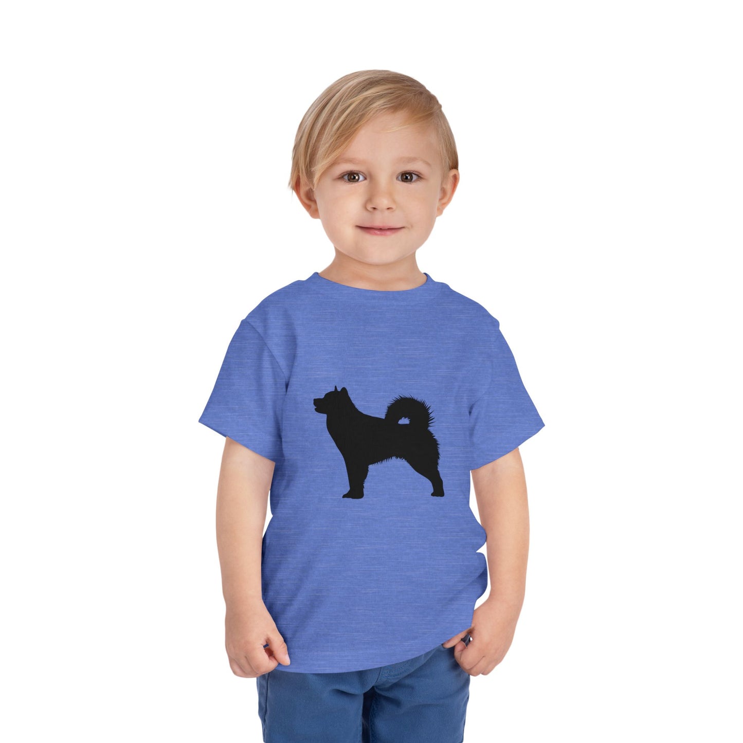 Malamute Silhouette Toddler Unisex Short Sleeve Crewneck Tee