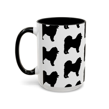Samoyed Silhouette 2-Tone Coffee Mug