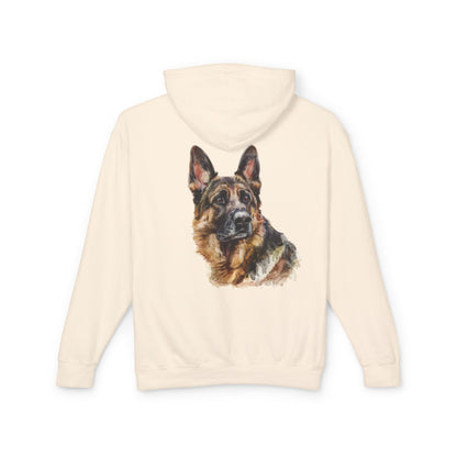 German Shepherd Head Unisex Lightweight Hoodie
