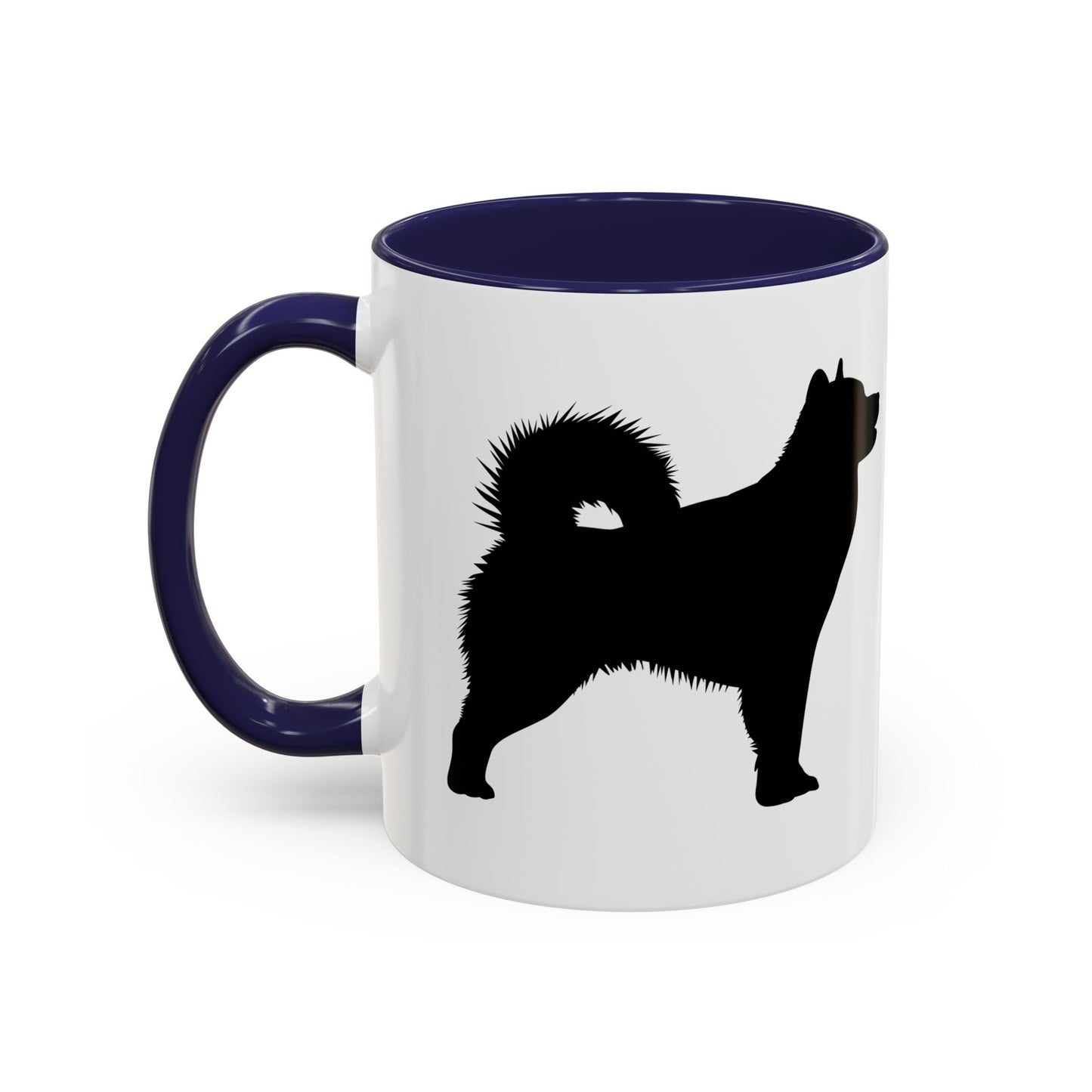 Malamute Silhouette 2-Tone Coffee Mug