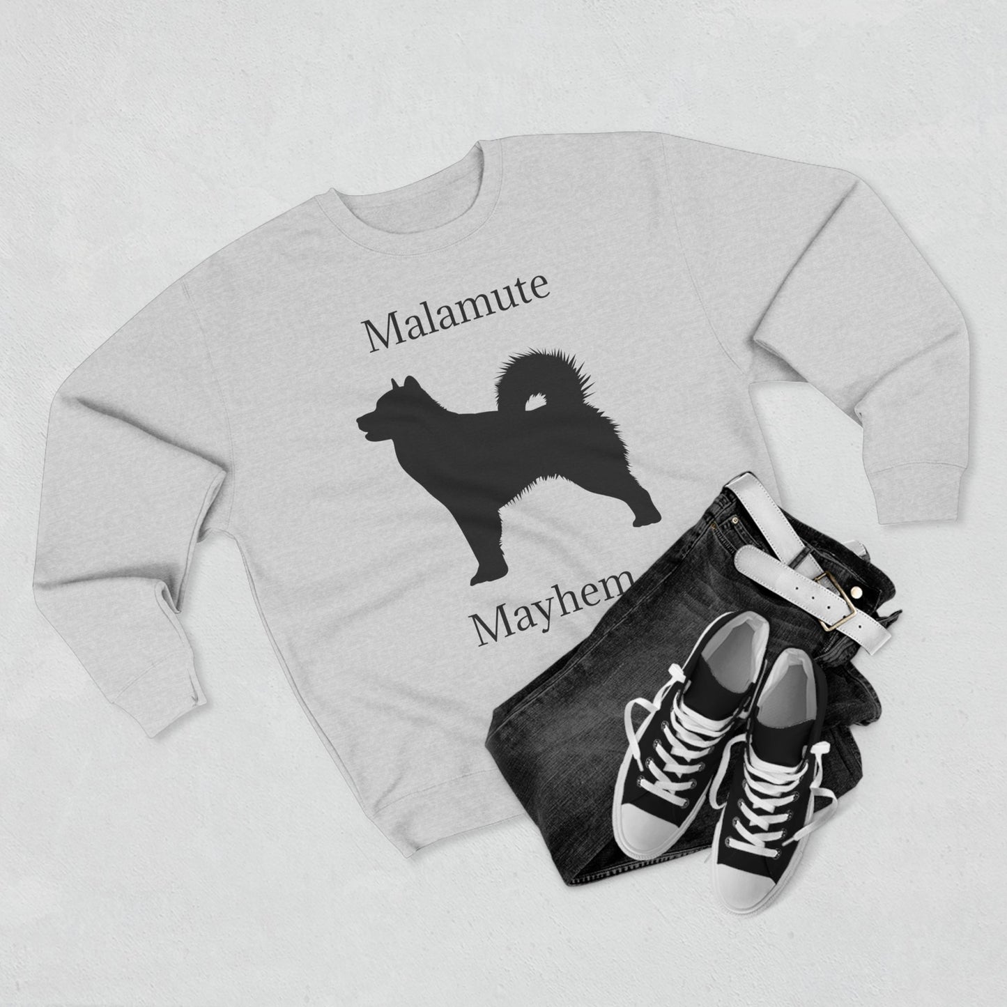 Malamute Mayhem Unisex Crewneck Sweatshirt