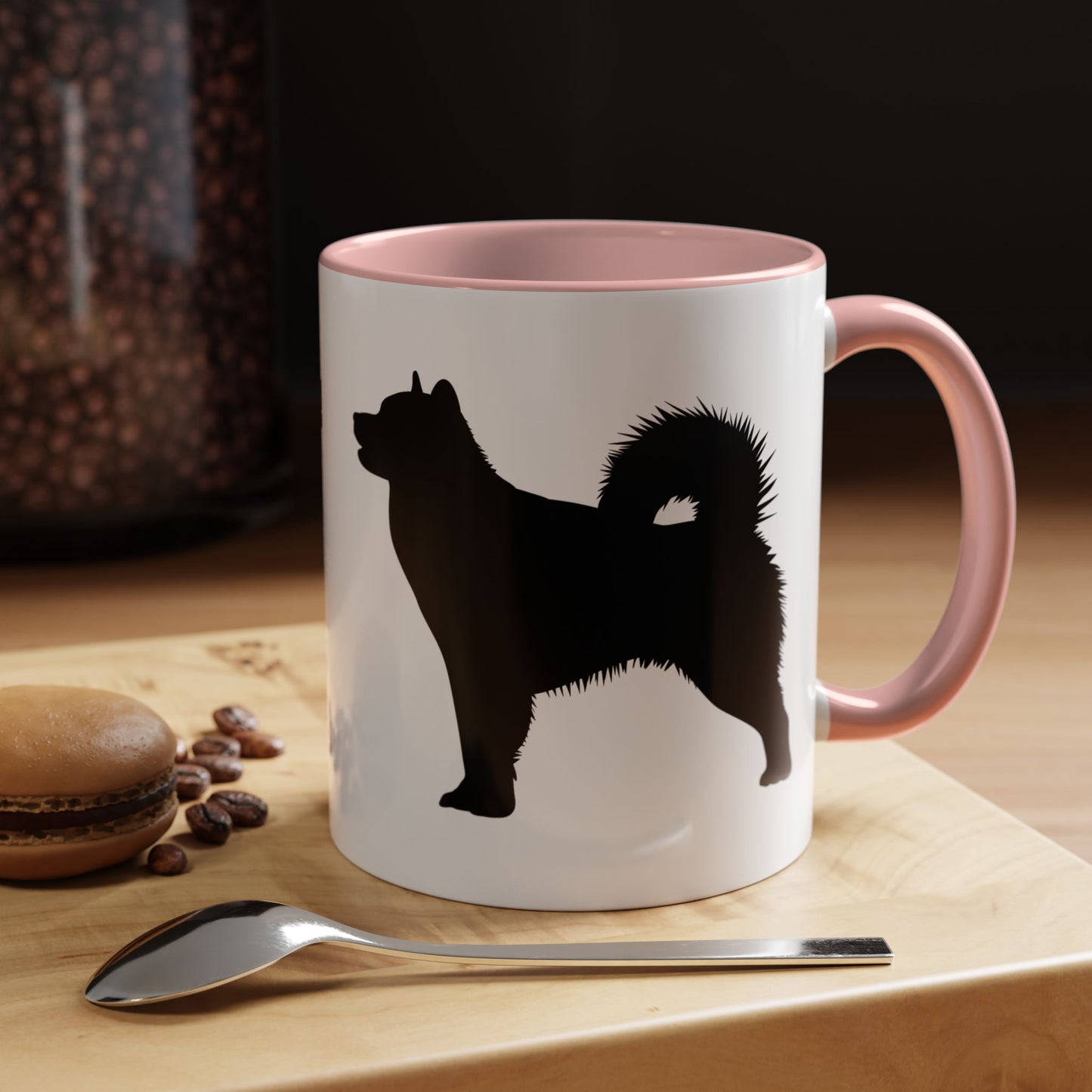 Malamute Silhouette 2-Tone Coffee Mug