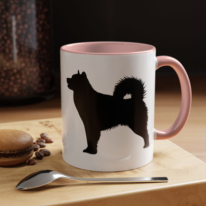 Malamute Silhouette 2-Tone Coffee Mug