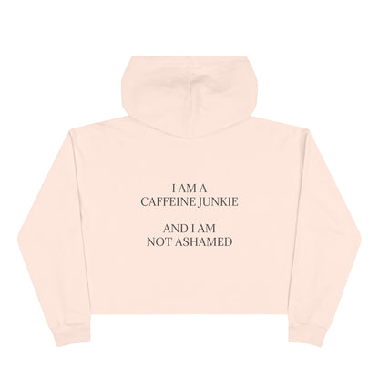Caffeine Junkie Women's Crop Hoodie