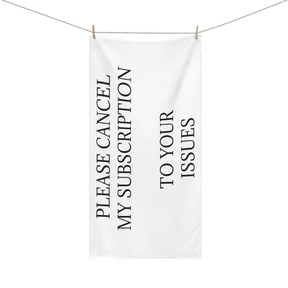 Cancel My Subscription Mink-Cotton  Beach Towel