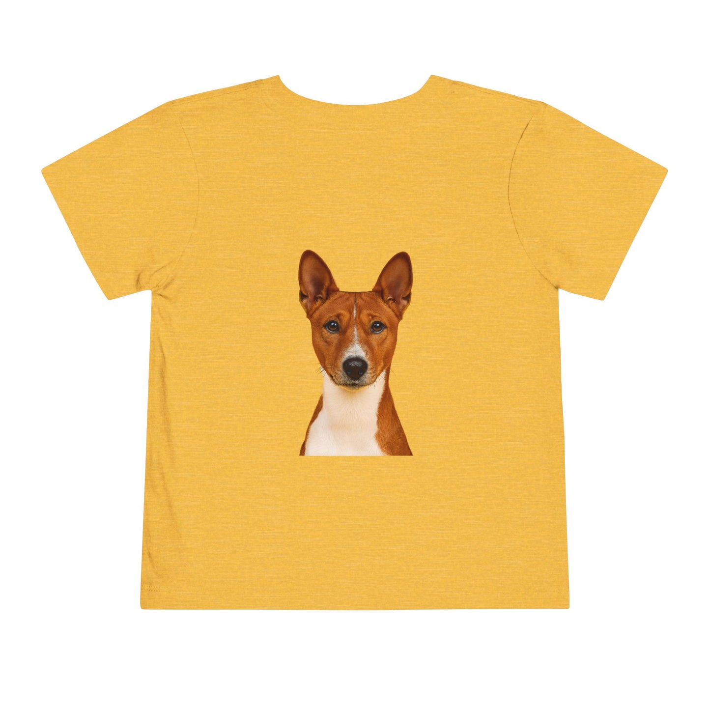 Basenji Head Toddler Unisex Short Sleeve Crewneck Tee