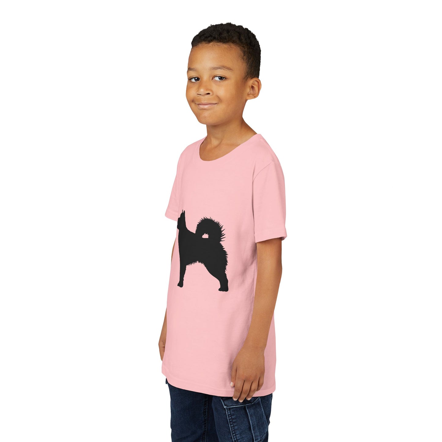 Malamute Silhouette Youth Unisex Short Sleeve Crewneck Tee