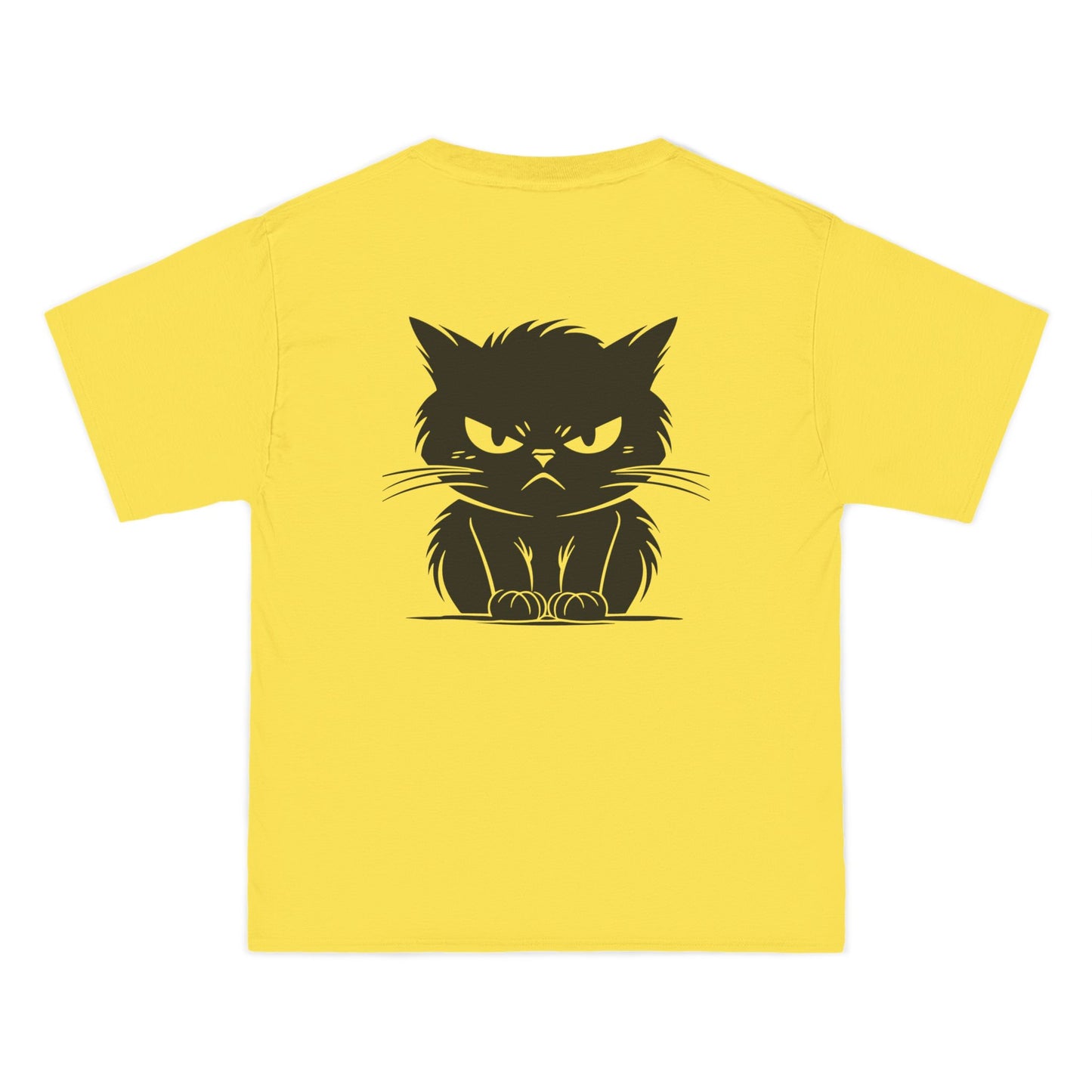 Angry Cat Men's Short-Sleeve Crewneck Tee