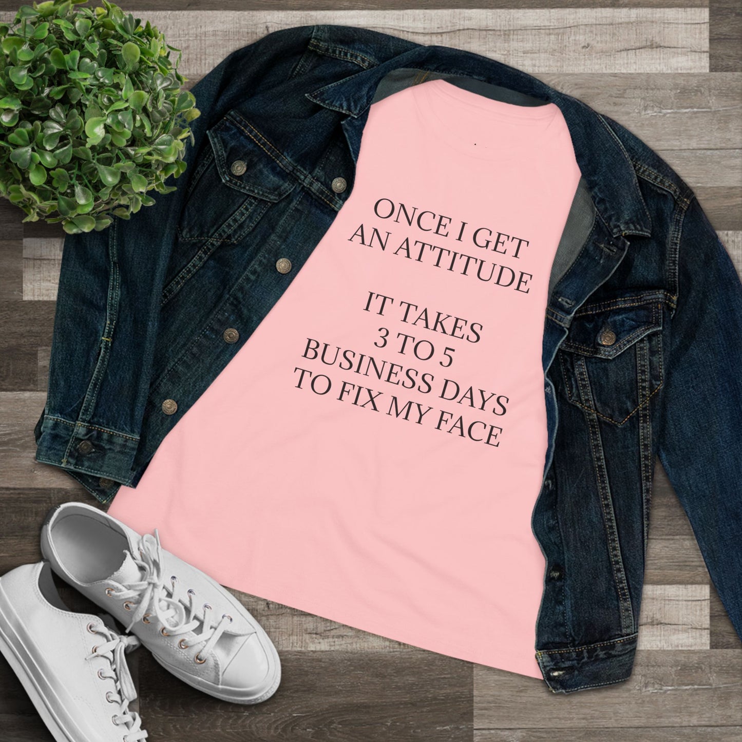 Fix My Face Women's Short Sleeve Crewneck Tee