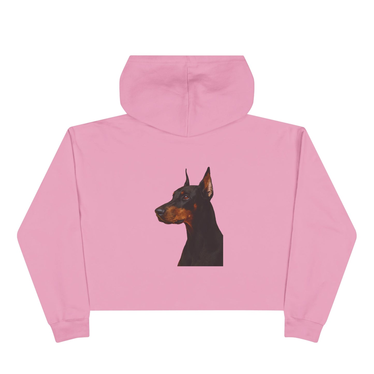 Doberman Head Women's Crop Hoodie