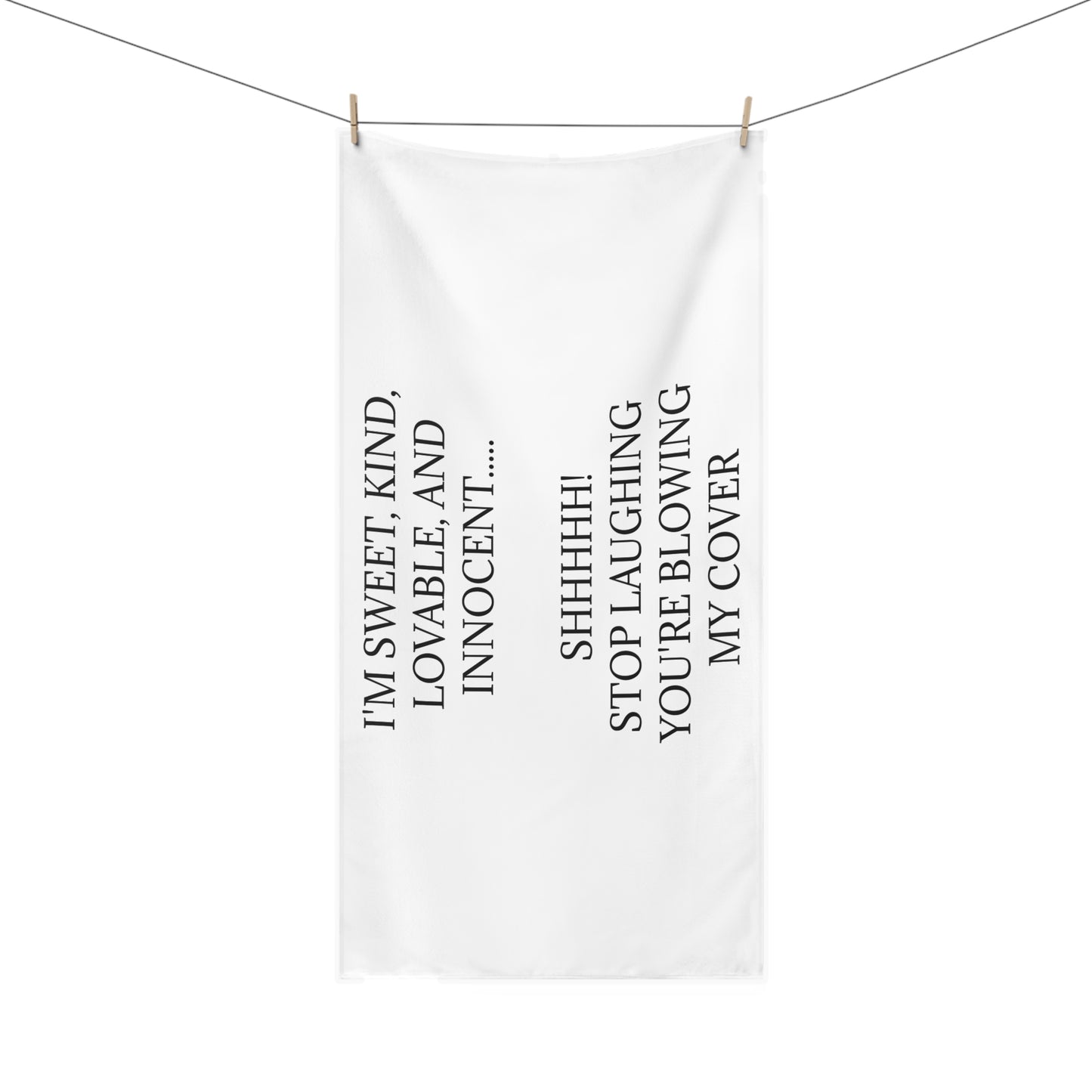 Blowing My Cover Mink-Cotton  Beach Towel