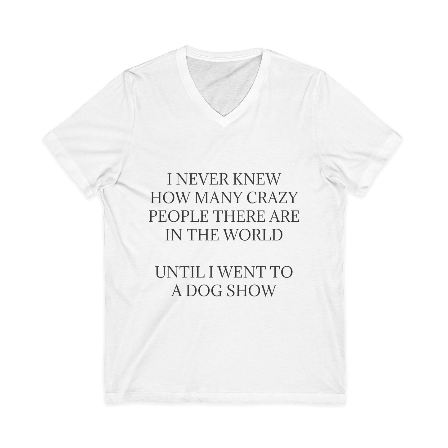 Never Knew Unisex Short Sleeve V-Neck Tee