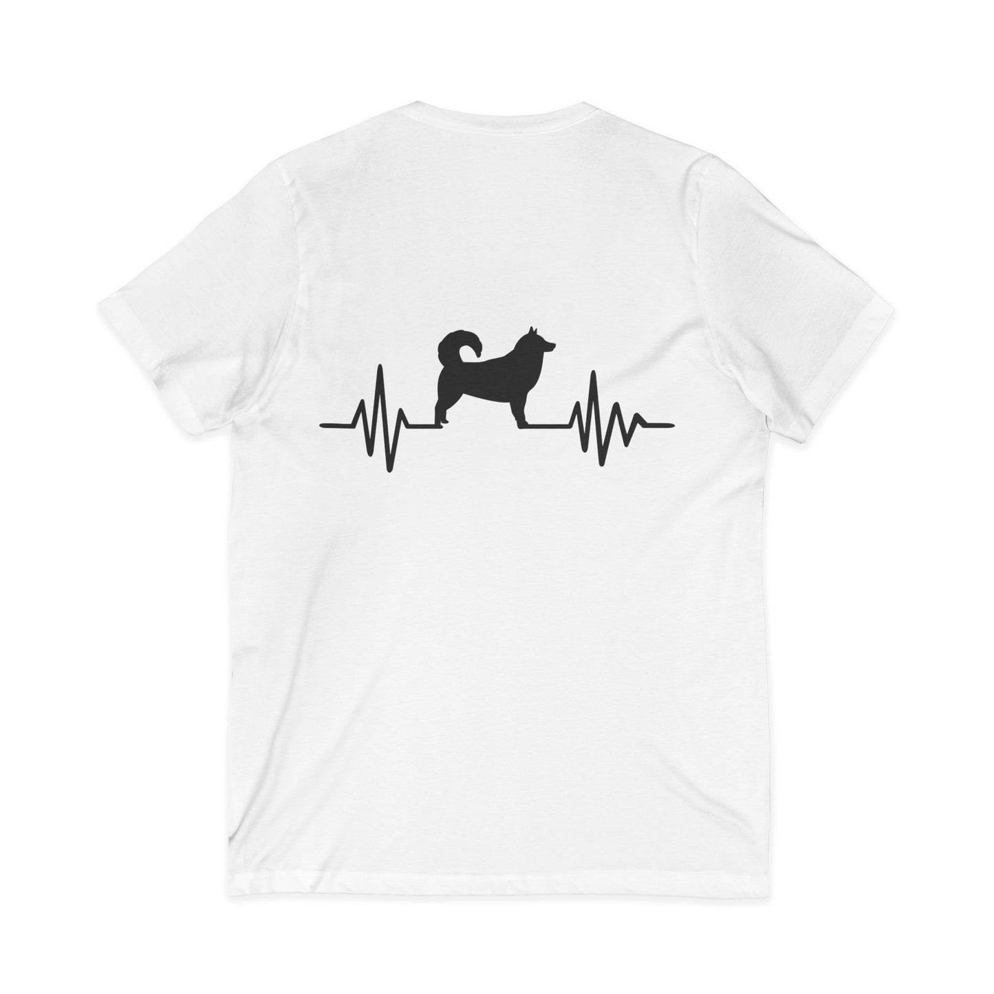 My Heart Beats For Malamutes Unisex Short Sleeve V-Neck Tee