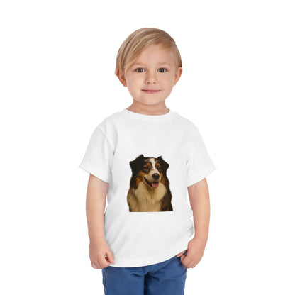 Aussie Head Toddler Unisex Short Sleeve Crewneck Tee