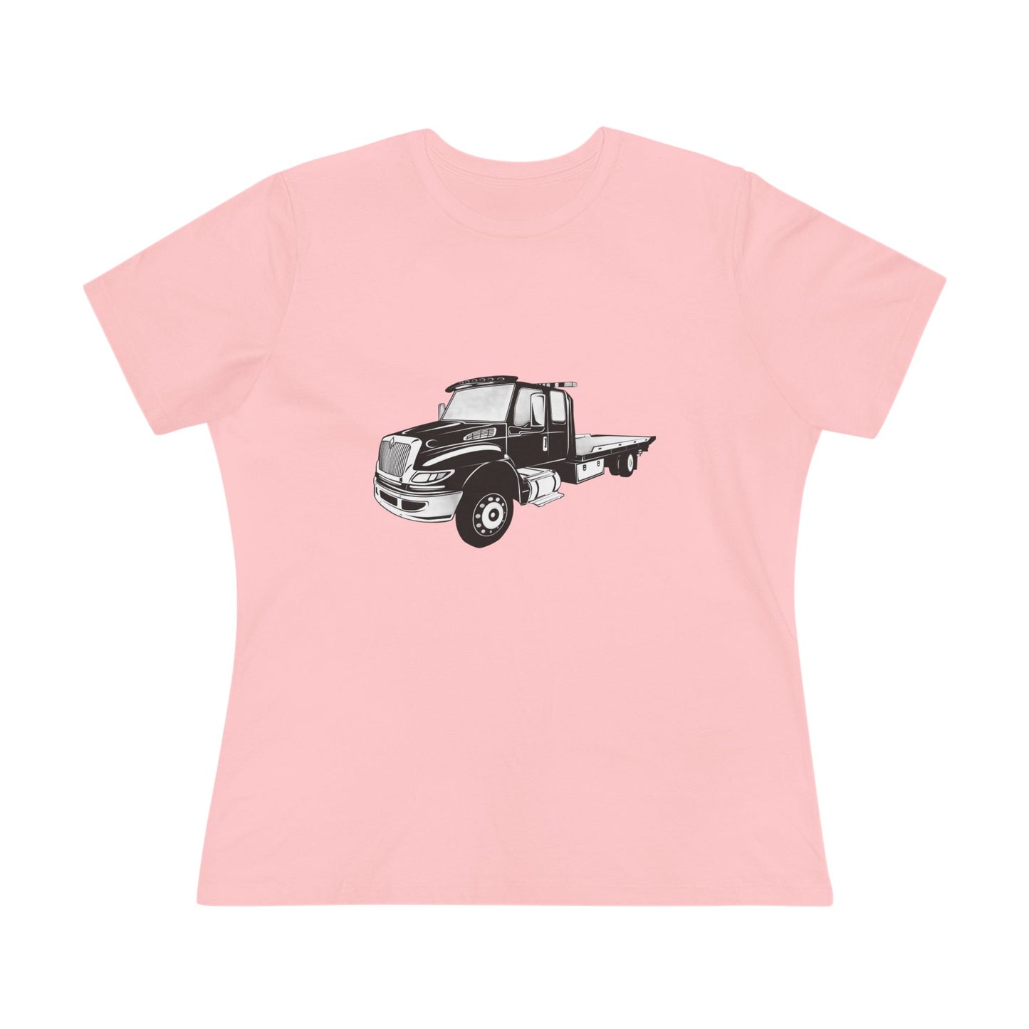 Flatbed Tow Truck Women's Short Sleeve Crewneck Tee