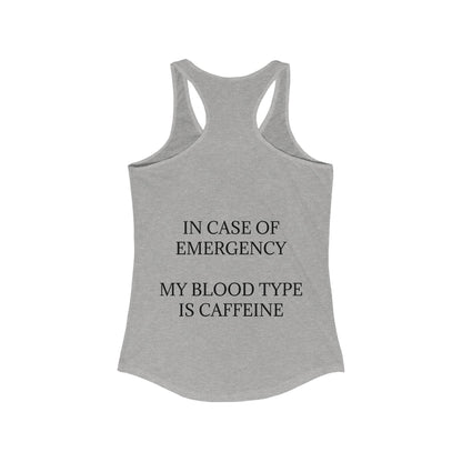 Blood Type Women's Racerback Tank