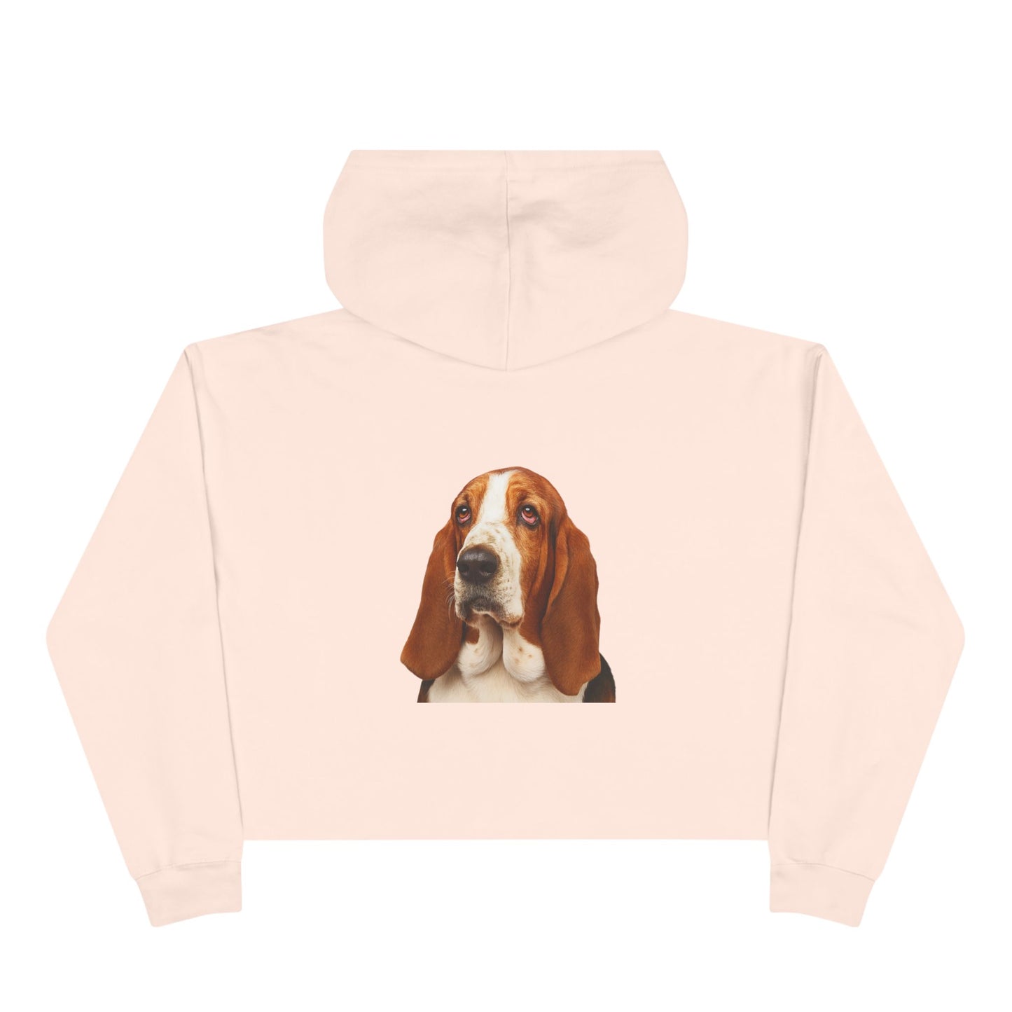 Basset Head Women's Crop Hoodie