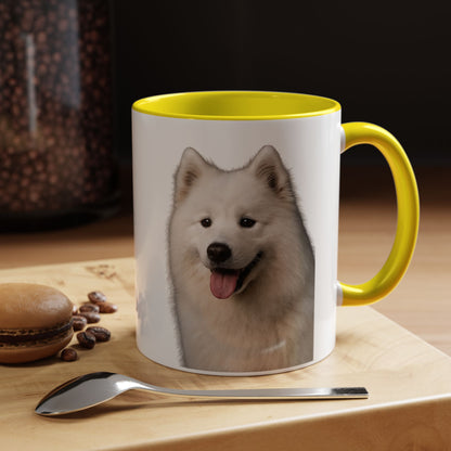 Samoyed Head 2-Tone Coffee Mug