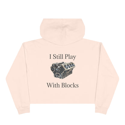 Play With Blocks Women's Crop Hoodie