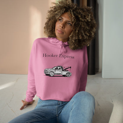 H**ker Express Wheel Lift Tow Truck Women's Crop Hoodie