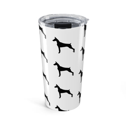 Doberman Silhouette Tumbler