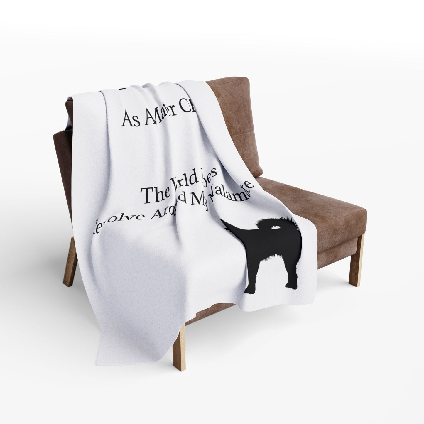 Matter Of Fact Malamute Arctic Fleece Blanket