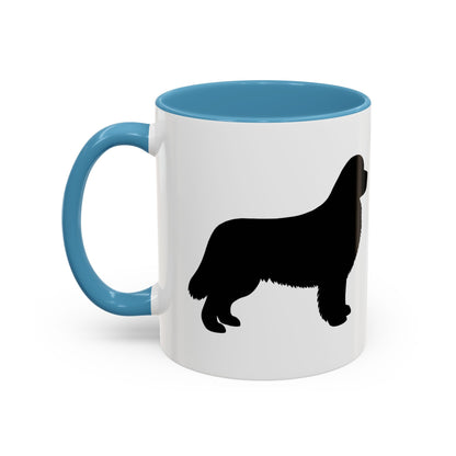 Newfie Silhouette 2-Tone Coffee Mug
