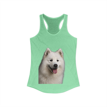 Samoyed Head Women's Racerback Tank