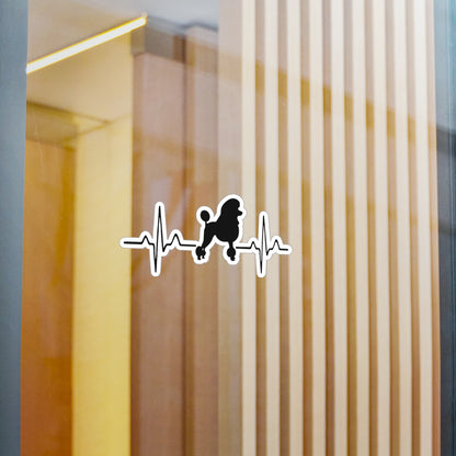 My Heart Beats For Poodles Vinyl Decal