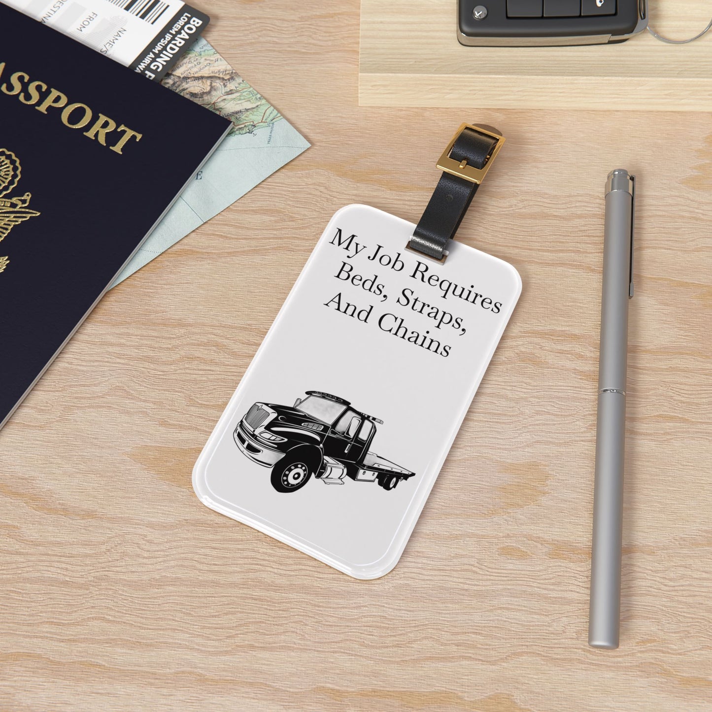 Beds, Straps, And Chains Leather Strap Luggage Tag