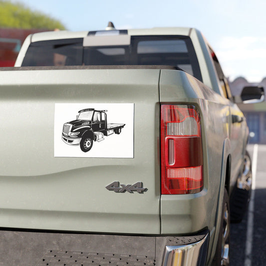 Flatbed Tow Truck Indoor/Outdoor Magnet