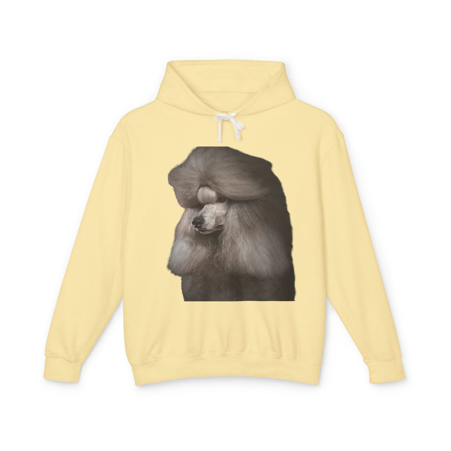 Poodle Head Unisex Lightweight Hoodie