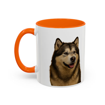 Malamute Head 2-Tone Coffee Mug