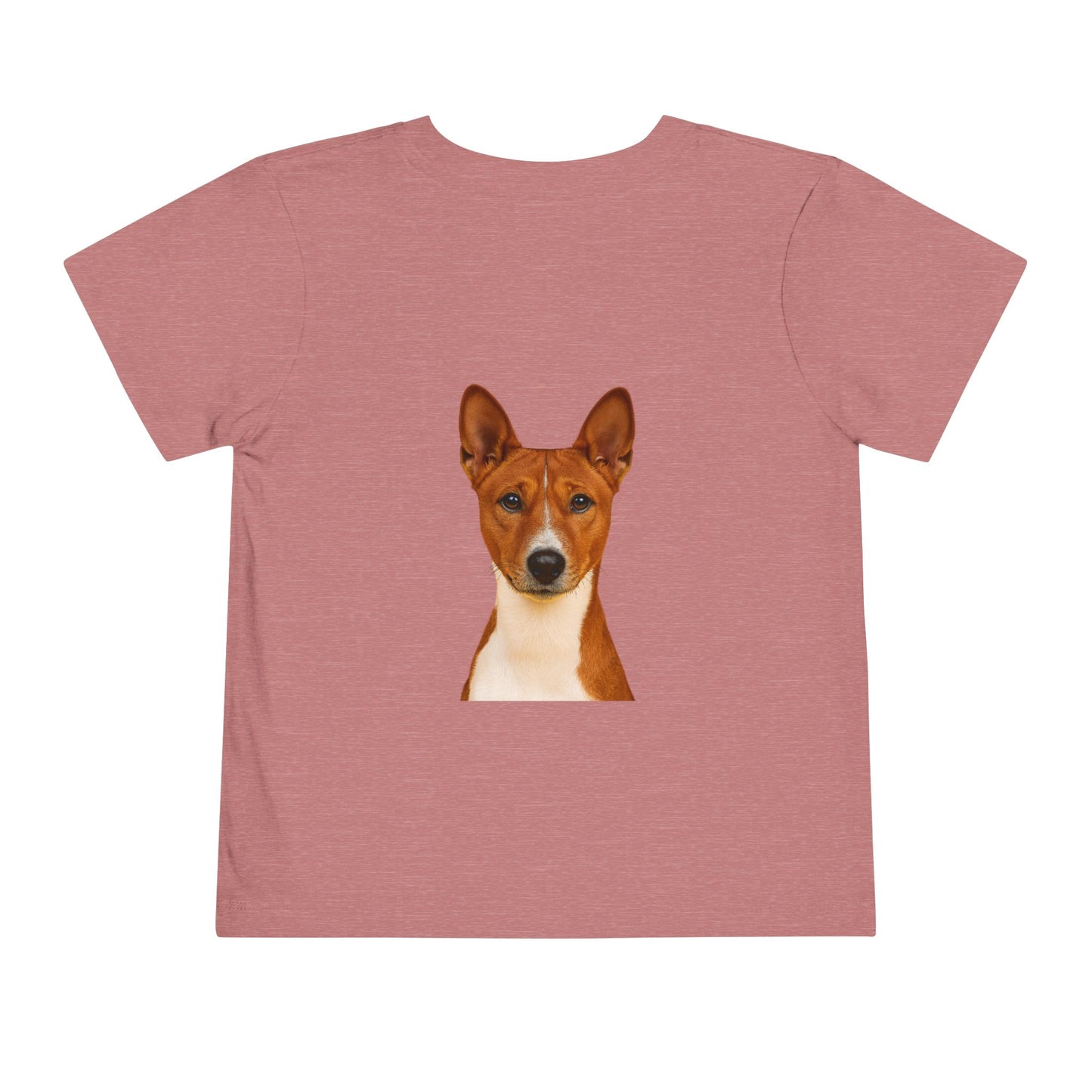 Basenji Head Toddler Unisex Short Sleeve Crewneck Tee