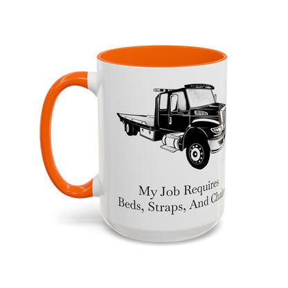 Beds, Straps, And Chains 2-Tone Coffee Mug
