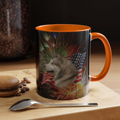 American Malamute 2-Tone Coffee Mug