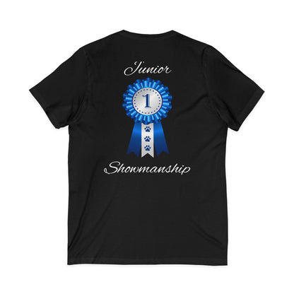 Junior Showmanship Unisex Short Sleeve V-Neck Tee