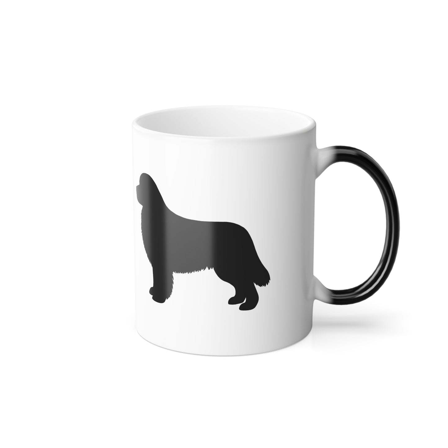 Newfie Silhouette Color Changing Mug