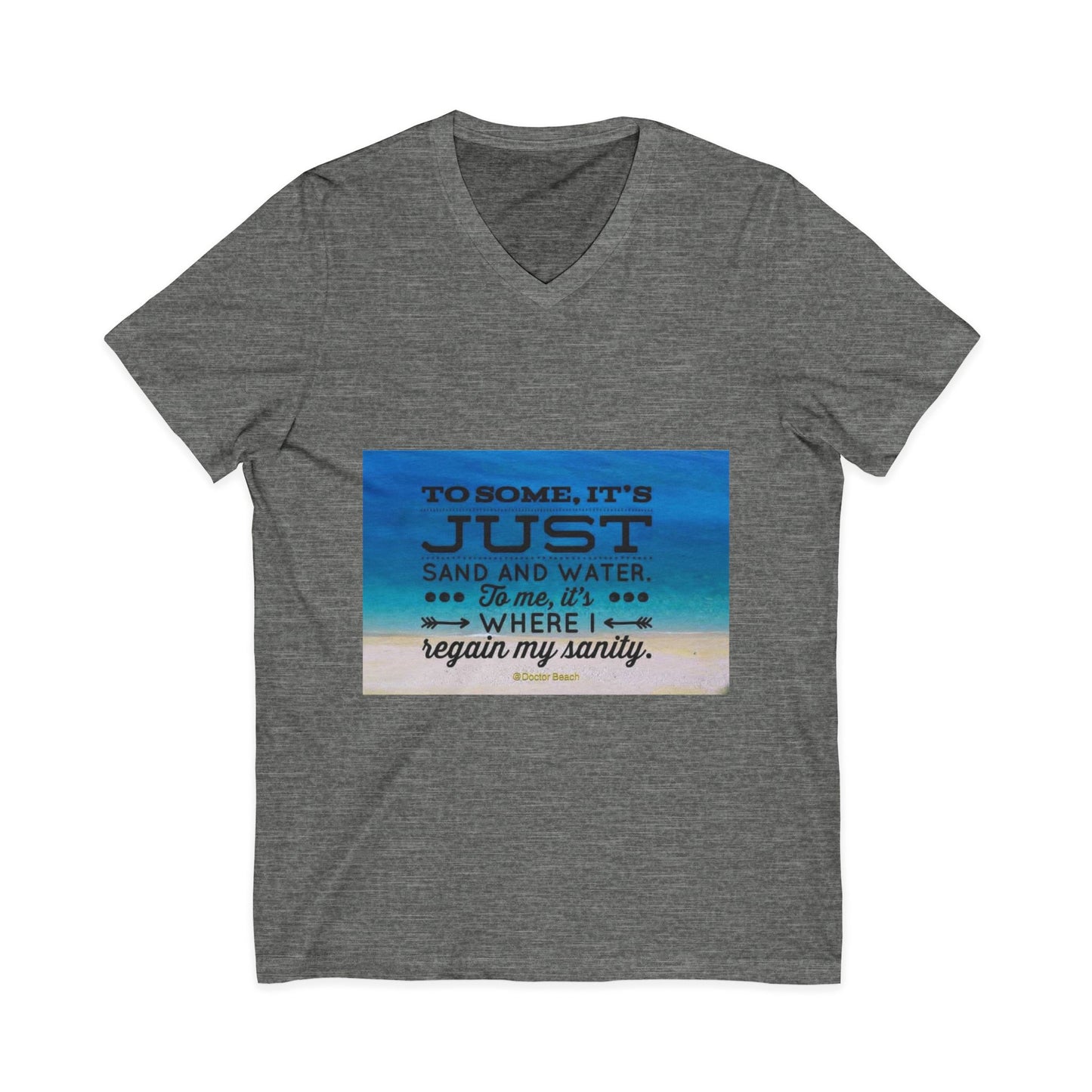 Dr. Beach Unisex Short Sleeve V-Neck Tee