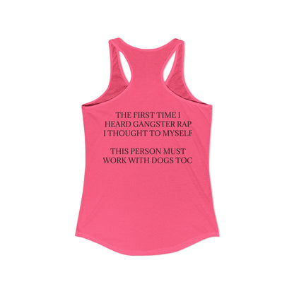 Gangster Rap Women's Racerback Tank