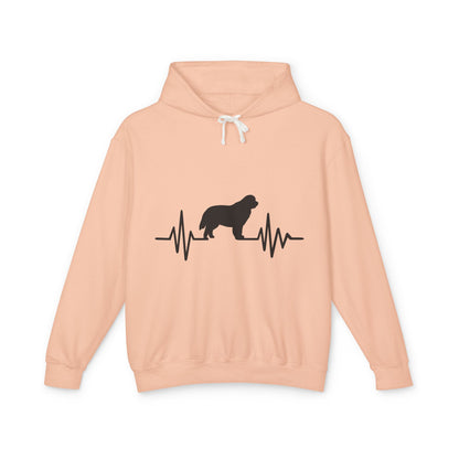My Heart Beats For Newfies Unisex Lightweight Hoodie