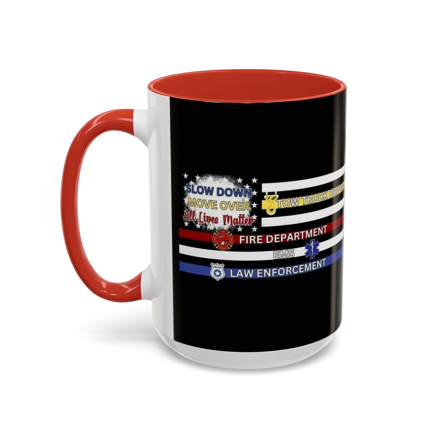 Slow Down Move Over Flag 2-Tone Coffee Mug
