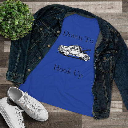 Down To Hook Up Women's Short Sleeve Crewneck Tee
